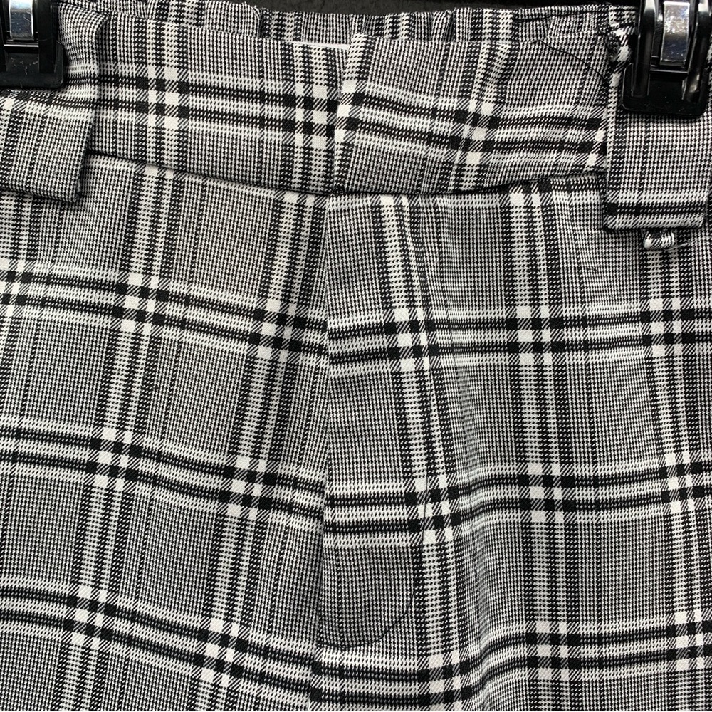 I.AM.GIA High Waist Plaid Cobain Pants Joggers Black White Tartan Women’s Size M - Picture 8 of 13